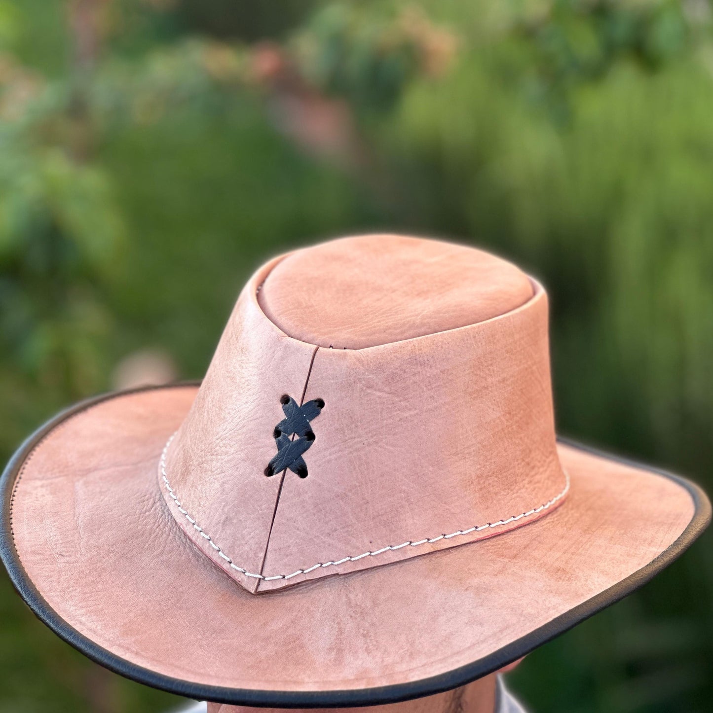 Leather hat
