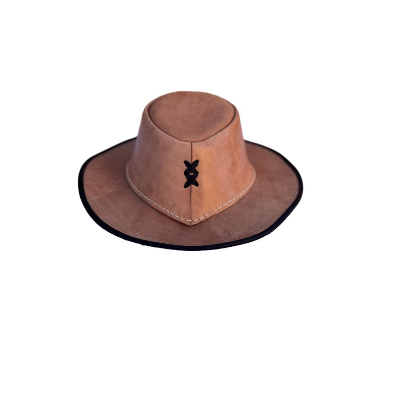 Leather hat