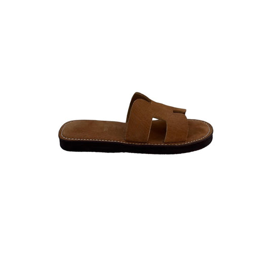 sandale en cuir