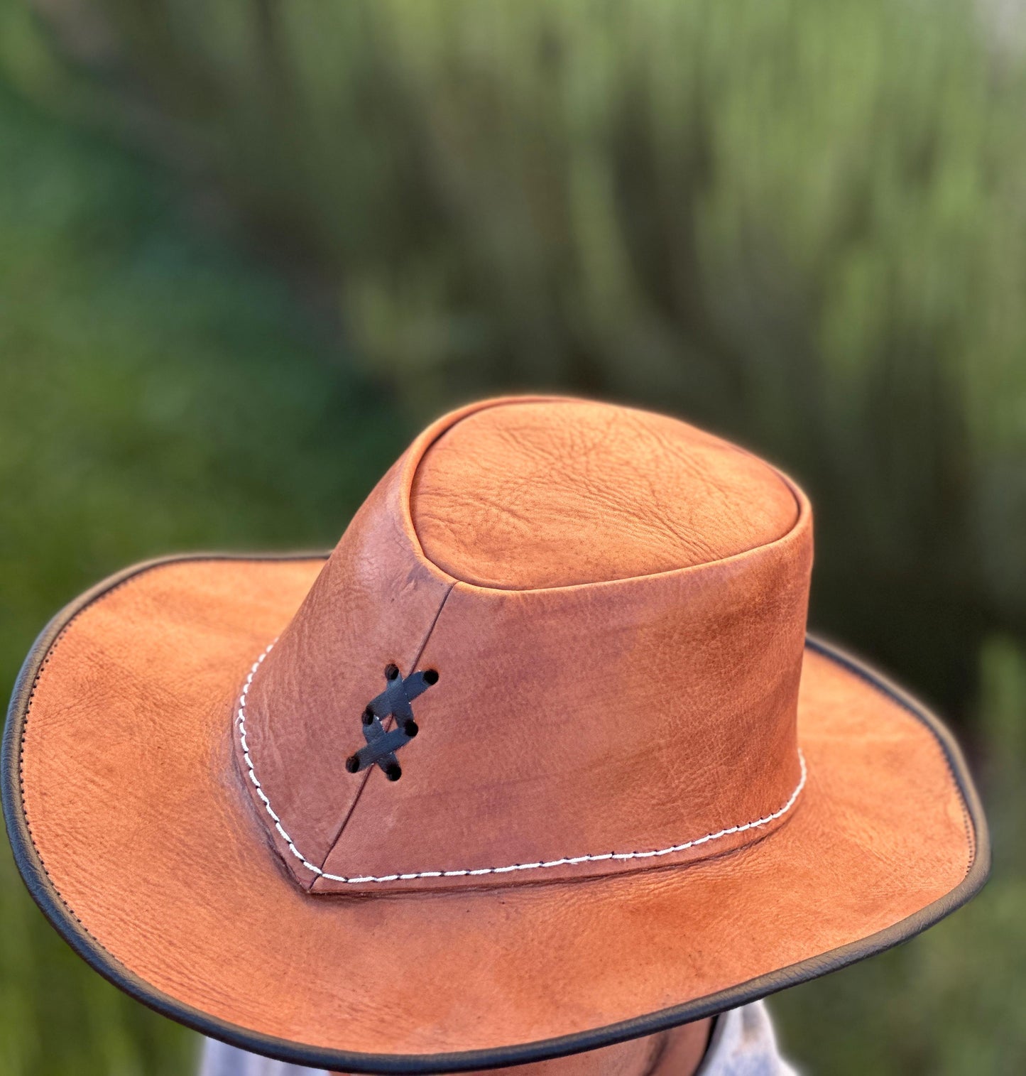 Leather hat