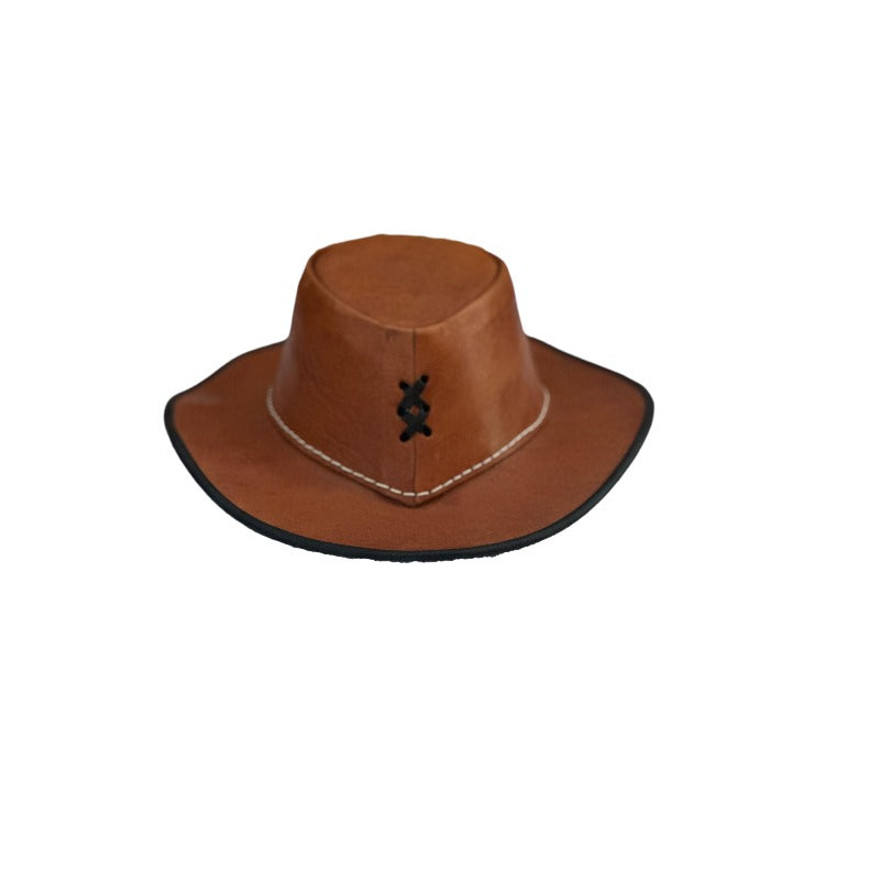 Leather hat