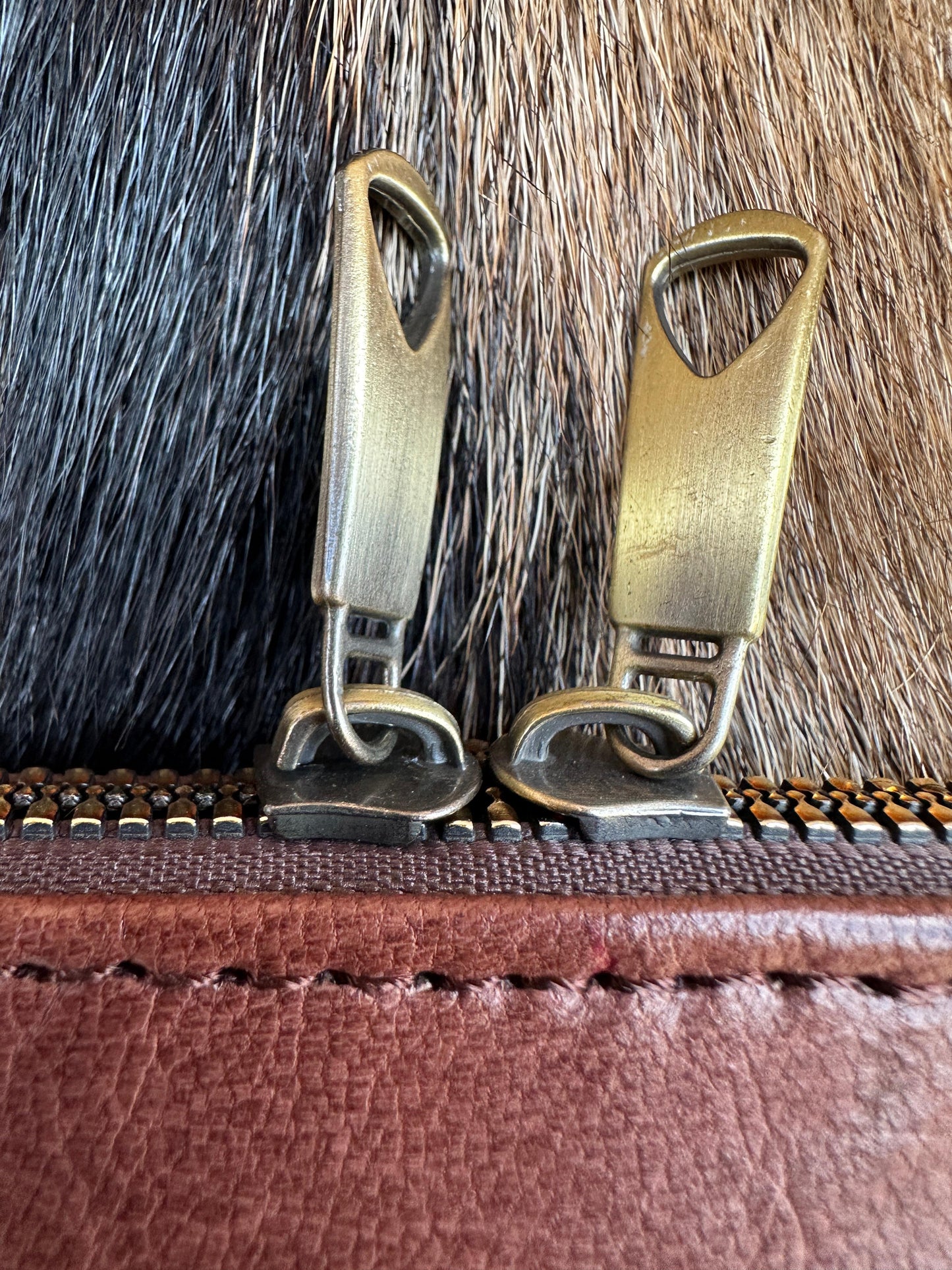 Leather clutch